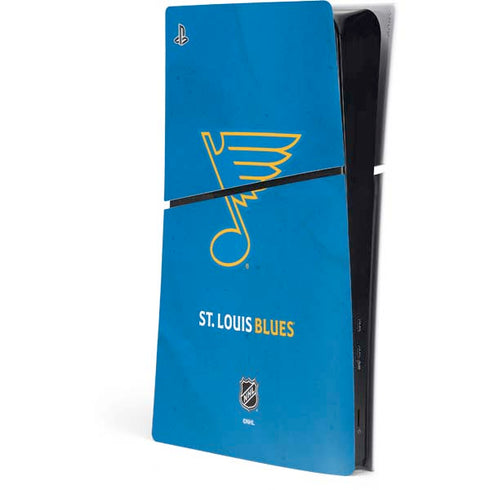 NHL St. Louis Blues Distressed PS5 Slim Digital Edition Console Skin